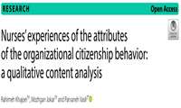 پادکست طرح پژوهشی با عنوان Nurses’ experiences of the attributes of the organizational citizenship behavior: a qualitative content analysis