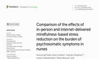 پادکست طرح پژوهشی با عنوان Comparison of the effects of in-person and internet-delivered mindfulness-based stress reduction on the burden of psychosomatic symptoms in nurses