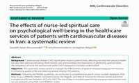 پادکست طرح پژوهشی با عنوان The efects of nurse‑led spiritual care on psychological well‑being in the healthcare services of patients with cardiovascular diseases in Iran: a systematic review