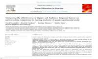دکتر پازکیان - پادکست طرح پژوهشی با عنوان:Comparing the effectiveness of Jigsaw and Audience Response System on patient safety competency in nursing students: A quasi experimental study*  