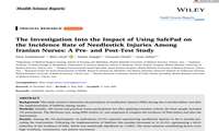 دکتر زندی - The Investigation Into the Impact of Using SafePad on the Incidence Rate of Needlestick Injuries Among Iranian Nurses: A Pre‐ and Post‐Test Study