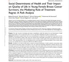 پادکست طرح پژوهشی با عنوان:Social Determinants of Health and Their Impact on Quality of Life in Young Female Breast Cancer Survivors, the Mediating Role of Treatment Regret: A Path Analysis